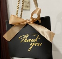 Hochzeit im europäischen Stil Danke Geschenkt üten Bulk-Papiertüten mit Griffen Hochzeit Willkommen geschenkt üten für den Einzelhandel