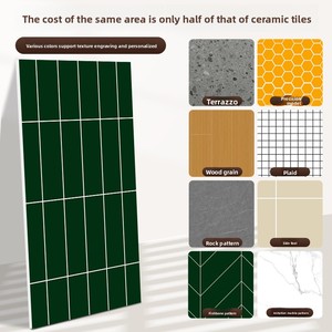 Panneaux muraux modernes en PVC SPC à texture pierre, aspect carrelage, étanches, pour hôtels, villas, salles <span class=keywords><strong>de</strong></span> <span class=keywords><strong>bain</strong></span> et douches - Product Image 3