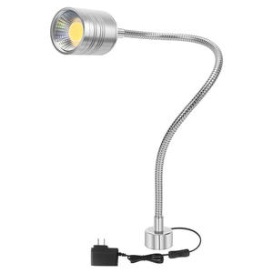 Factory Direct LED Gooseneck Work <b>Lights</b> 220V CNC Machine Tool Lighting with Metal Magnetic Clamps - Product Image 3