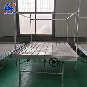 Invernadero Agrícola Grande <span class=keywords><strong>de</strong></span> Múltiples Tramos con Malla para Plantas Trepadoras, Cama <span class=keywords><strong>de</strong></span> Semillero y Banco Rodante Móvil - Product Image 5