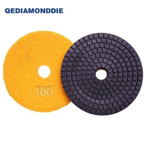 High Quality Customized 4inch 5inch Resin Diamond Polishing Buffing Pads for Marble Granite - Product Image 3