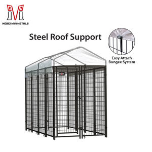 Cuccia per cani in filo saldato con recinzione per animali domestici con copertura Dog Run 648 - Product Image 2