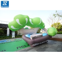 Modèle de plante gonflable / Modèle publicitaire sur le thème des plantes / Sculpture gonflable artistique créative