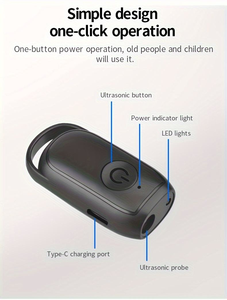 Портативный ультразвуковой отпугиватель собак с USB-зарядкой, устройство против лая, гуманный ультразвуковой тренажер для контроля лая собак - Product Image 3