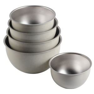 Offre Spéciale antidérapant grande capacité cuisine 5 pièces ensemble de bols à salade en acier inoxydable - Product Image 3