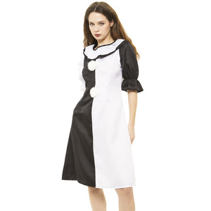 Traje de <span class=keywords><strong>Payaso</strong></span> Terrorífico para Adultos, Disfraz de Halloween, Mono de Terror en Blanco y Negro, Ropa de Arte Cinematográfico y Televisivo - Product Image 3