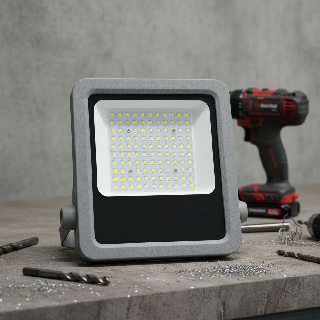 IP66 Outdoor Projector 50 Watts with Grey Aluminum Housing Frame
