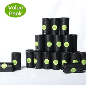 Bolsas para excremento de perro DREAM GLAMOUR, 300 unidades, a prueba de fugas, negras, para la eliminación de desechos de mascotas - Product Image 5