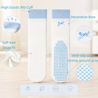 Chaussettes de sport personnalisées antidérapantes mi-mollet en coton rembourrées respirantes pour le yoga et le Pilates