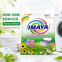 Deterjen Bubuk Cuci Pakaian 1KG Aroma Tahan Lama Deterjen Cuci Tangan Deterjen Cuci Mesin Deterjen Bubuk En Poudre