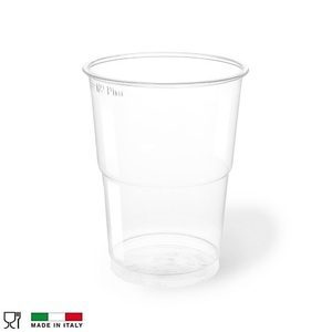 Bicchieri monouso in plastica rigida Kristal da 200 cc per bevande fredde e calde - Product Image 3
