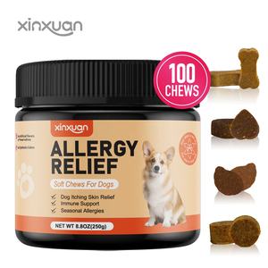 Sollievo dalle allergie personalizzato mastica morbida per cani integratore sanitario per animali domestici sollievo dalla pelle pruriginosa cibo supporto <span class=keywords><strong>Anti</strong></span>-trattamento della salute immunitaria - Product Image 1
