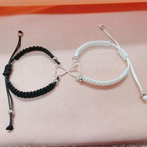 Valentine's Day <strong>Gift</strong> 2PCS/SET <strong>Friendship</strong> Lover Couple Woven Bracelet <strong>Long</strong> <strong>Distance</strong> Heart Bangles Bracelet for <strong>Gifts</strong> Birthday - Product Image 6