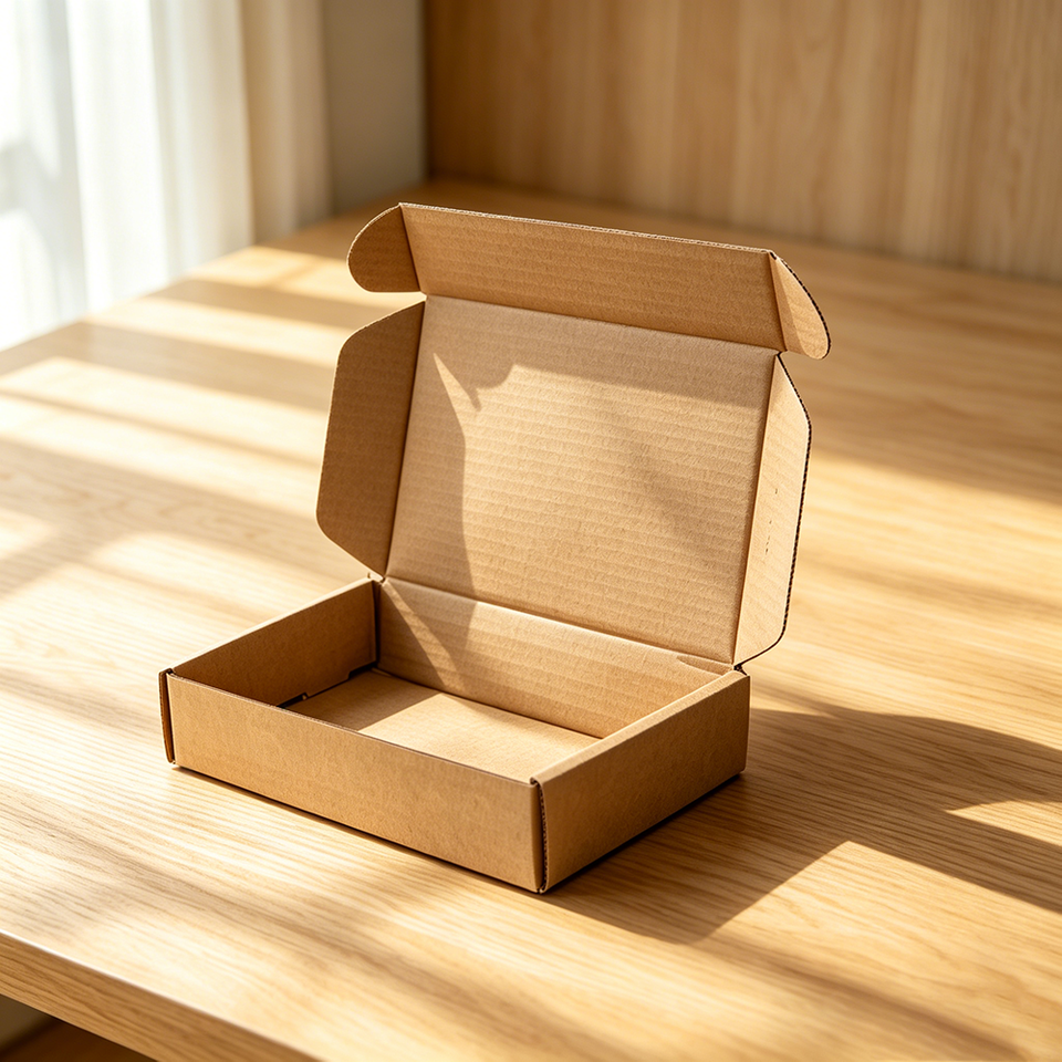 Kraft Paper Mailer Box Custom Logo Recyclable Corrugated Shipping Box ...