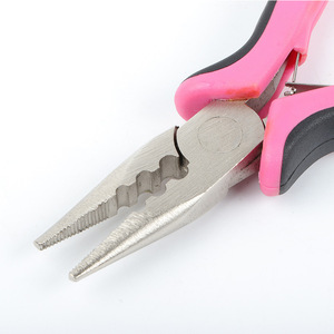 Pinzas para extensiones de cabello Xinyulong de 4.5 pulgadas con punta de aleación de níquel y hierro para instalación y extracción - Product Image 1