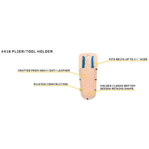 Étui pour outils de jardinage artisanal, pochette en cuir personnalisée faite à la main avec deux poches, boucle de ceinture pour sécateurs et outils de plein air - Product Image 6