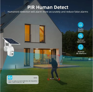 Cámara Inalámbrica para Exteriores Ubox S10 5MP 3MP 4G con Energía Solar, Sistema de Tarjeta SIM, Seguridad PIR, Cámara Solar CCTV WIFI de 5MP - Product Image 3