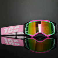 Masque de motocross 100LK-SCOT haute performance avec monture intégrale en TPU pour hommes, verres cylindriques coupe-vent, lunettes d'extérieur réglables