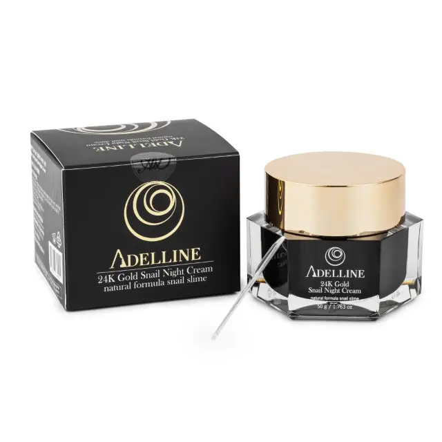 Premium Quality Anti-Aging 24K Gold Snail Night Cream With Snail Secretion Filtrate For Export Sale