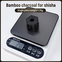 Charbon de bambou pour chicha du Moyen-Orient, sans fumée et sans odeur, longue durée de combustion