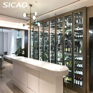 For Oem Wine Cooler Custom Cabinet Glass Door Electronic Temperature Control Champagne Display Cellar for Hotel Bar Oem Custom - Product Image 2