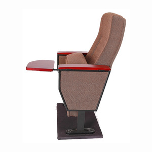 Asiento de fila para teatro con reposabrazos para auditorio, sala de conferencias, lugar de conciertos, color marrón, personalizable - Product Image 3