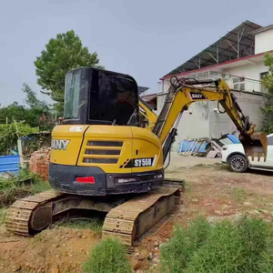 Excavadora Usada Sany SY55C de 5 Toneladas, Mini Excavadora Hidráulica de Segunda Mano con Pocas Horas de Trabajo, en Venta - Product Image 1