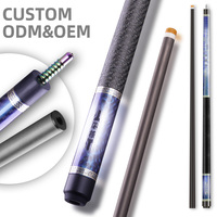 TuoYuan OEM&ODM Yüksek Sıcaklığa Dayanıklı 57.87 İnç 1/2 Eklemli Karbon Fiber Bilardo Istakası