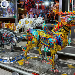 Hochwertige Maßgefertigte Riesige Glasfaser-Tierskulptur Festliche Lebensgroße Statue Wasserdicht UV-Beständig für Einkaufszentren & Feiertagsevents - Product Image 3