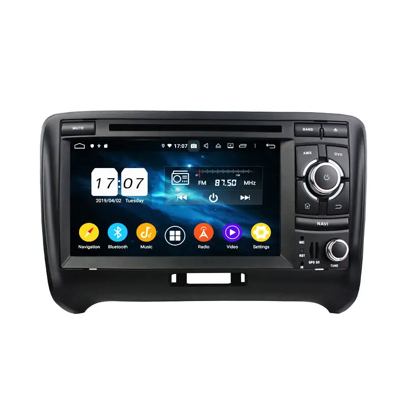 7 Touch Screen Car Audio Player Support Apple Android Carplay Car Stereo für Audi TT (2006-2013) Built GPS Navigation hände frei