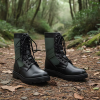 Bottes d'entraînement unisexes Marty de haute qualité et tendance, à talon large, mi-mollet, pour printemps/hiver/automne, avec empeigne double couche et semelle extérieure variée