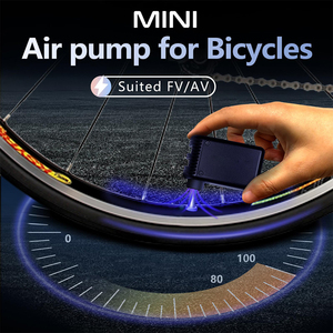 Mini Bomba Eléctrica para Bicicleta, Inflador de Neumáticos Inalámbrico Portátil de Aleación de Aluminio, Alta Presión de 100 PSI para Bicicletas de Carretera y Montaña - Product Image 5