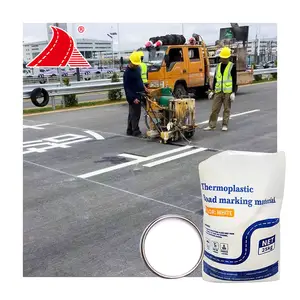 Customized 5% 10% 25% White Road Marking Raw Materials Traffic Thermoplastic Reflective Road Line Paint