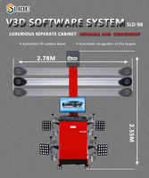 Machine de levage de voiture à ciseaux à grande plateforme SLD, utilisée pour l'alignement des roues, élévateur de voiture