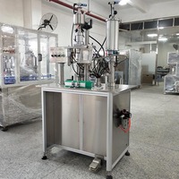 Machine de remplissage de canettes aérosol Machine à sceller les peintures en aérosol Acier inoxydable 3,4 Personnalisation d'usine Semi-automatique 3 en 1