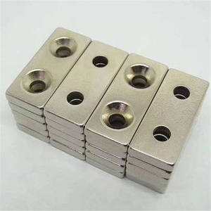 מגנט בלוק שקוע עם חור מרובע 1 מ\\\"מ, סופר חזק, עם שירותי ריתוך וחיתוך, מגנט קבוע לשימוש תעשייתי - Product Image 3