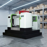 Centre d'usinage CNC horizontal GROMAX 1250HP avec contrôleur Fanuc pour l'usinage de composants métalliques de précision
