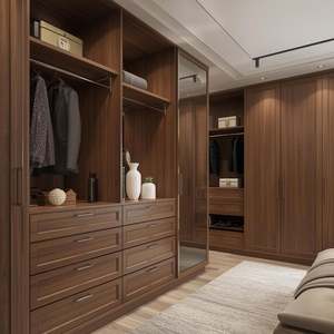 Armario de Estilo Contemporáneo con Estructura de Madera de Roble y Nogal, Color Explosión, Almacenamiento sin Necesidad de Herramientas para Oficina en Casa - Product Image 2