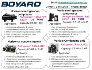 Boyard soğutma kompresörü QHD-30K 2 HP taşıma soğutması için r455a r404a