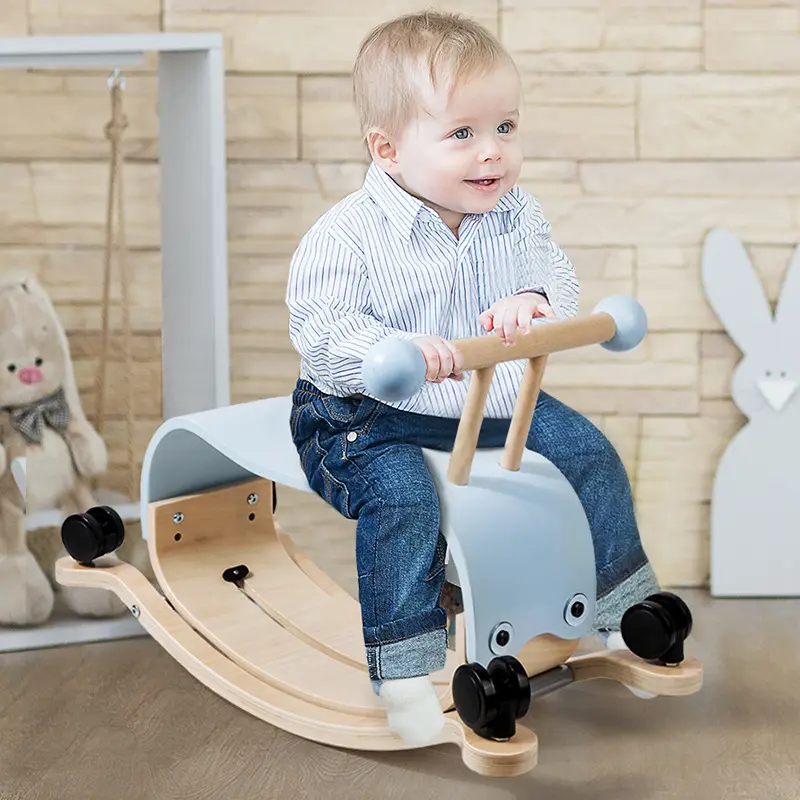 Coche de equilibrio de madera de cuatro ruedas para niños, andador de bebé, juguete de tablero de flexión educativo temprano, juguetes para niños, regalos