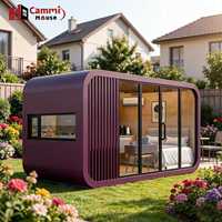 Cammi House – Cabine portable en acier contemporaine, maison conteneur modulaire écologique et durable pour bureau, villa, appartement, chambre