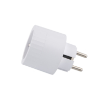 Adaptador de Enchufe Europeo para Viajes, 10A, 100-240V CA, Conexión a Tierra Estándar, con 1 Tomacorriente y 1 Puerto USB-A