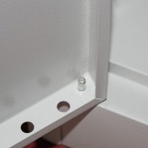 Armario de Almacenamiento Gris de Una Puerta para Dormitorio, Armario Metálico de Altura Completa con un Compartimento, Fácil de Montar, <span class=keywords><strong>ORPHEUS</strong></span> - Product Image 5