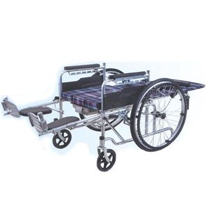 Multifunctional Commode Wheelchair Lightweight Foldable Manual Reclining For Elderly Disabled Mobility Assistance - Product Image 1