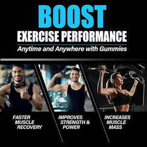<b>Creatine</b> <b>Monohydrate</b> Gummies Blueberry Flavor Strengthen and Muscle Support Energy Recovery Customize Brand Available - Product Image 3