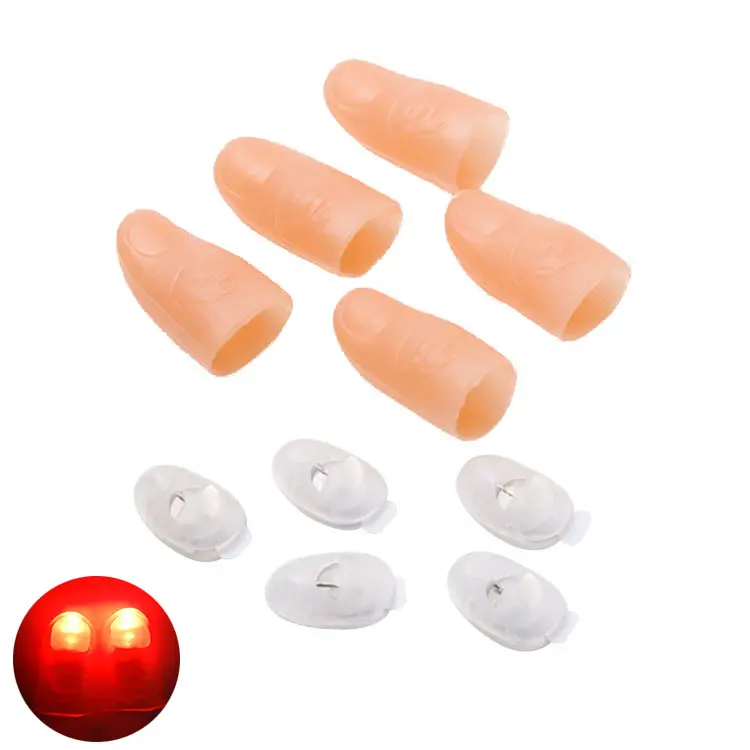 M2016 Flashing Fingers Magic Trick Props Halloween Party Toy magic light finger
