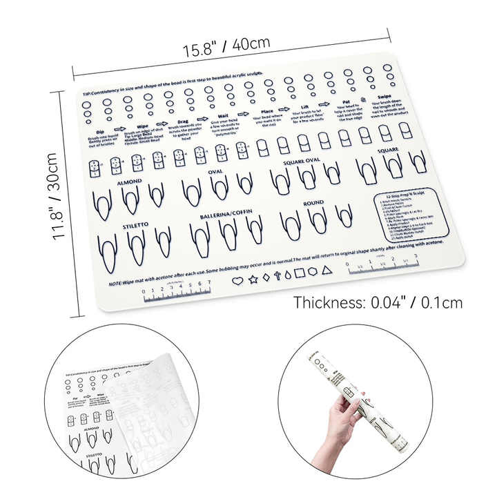 Best Seller Silicone Nail Pad Printing and Color Filler Tool Innovative ...