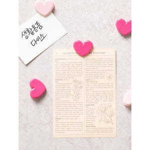 6 Pack clip da ufficio a forma di cuore in metallo e materiale in ferro - Product Image 1