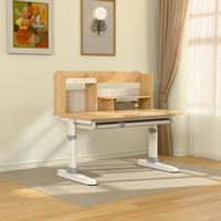 Ensemble économique de chaises de bureau réglables en hauteur, bibliothèque ergonomique moderne en bois, table pliable pour la maison et l'école des enfants