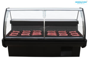 לחבר אטליז עקומת זכוכית מקרר בשר Chiller תצוגת ילר מקרר למכירה - Product Image 2